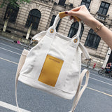 Christmas Gift 2019 Summer FashionWomen's Large Capacity Canvas Shoulder Bag Messenger Luxury Handbags Women Bags Designer Canvas Tote Bag Sac
