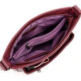 Vvsha High Quality Leather Crossbody Bags for Women 2022 New Luxury Designer Shoulder Bag Leisure Tote Bag for Lady Messenger Bags