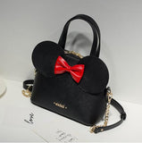 Vvsha Limited sale Fashion new Handbags High quality PU leather Women bag Big Ear Shell Sweet bow Chain Shoulder Female bag