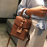 Luxury Handbag for Women New Rivet Totes Shoulder Bag  Fashion Women Clutch Bag Mini Box Crossbody Bag Brand Messenger Lady Bag