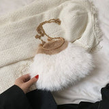 Christmas Gift DORANMI Patchwork Fur Handbag Women's Shoulder Bag Messenger 2021 Luxury Brand Designed Casual Crossbody Bag Bolsa Mujer SB927