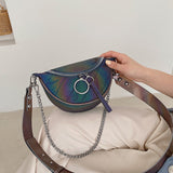 Vvsha   Luxury Handbags Women Bags Designer Female Messenger Bags Vintage Holographic Crossbody Bag For Women Shoulder Bag Chain Sac New