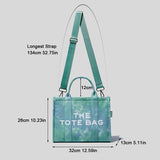 Christmas Gift Luxury Brand Designer Handbag for Women Canvas Shopper Bag Female Tote Hand Bags Long Strap Purse Summer Work New Fashion 2021
