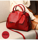 Vvsha 2022 new trendy messenger bag fashion autumn and winter luxury crocodile pattern large capacity leather handbag shoulder bag