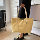 Luxury Designer High Capacity Big Tote Handbag for Women 2021 Trends Brand Designer Shopper Shoulder Shopping Bag Black