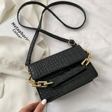 Simple Style Small Handbags For Women High Quality Solid Color Shoulder Bag Designer Chain Strap Versatile Crossbody Bag