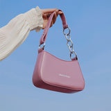 Vintage Hobo Pu Leather Small Shoulder Bags For Women 2020 Bright Color Totes Bag Female Leather Handbag And Purse Ladies Clutch