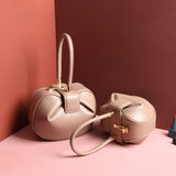 Luxury Brand Genuine Leather Handbags For Women Unique Design Small Ball Tote Bags High Quality Ladies Evening Party Bags 2021