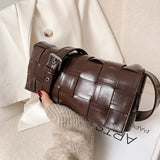 Luxury Brand Large Weave Tote bag 2021 Fashion New High-quality PU Leather Women's Designer Handbag High capacity Shoulder Bags