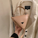 Top Handbags For Women 2021 Designer Luxury Triangle Crossbody Bags PU Brand Leather Shoulder Bags Purses And Card Wallet Pouch