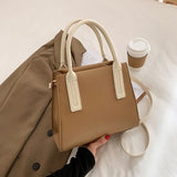 Square Tote Bag 2021 Fashion New High-quality PU Leather Women's Designer Handbag Chain Shoulder Messenger Bag with Handle