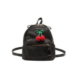 Christmas Gift Summer mini backpack Fashion woven small bag mini backpacks for girls Super small cute little cherry schoolgirl bag