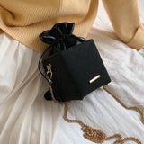 Frosted Square Crossbody Bag 2020 Fashion New Quality PU Leather Women's Designer Handbag Lattice Chain Shoulder Messenger Bag