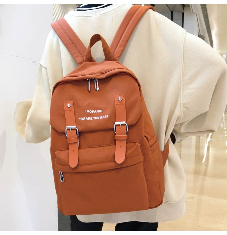 Fashion Backpack Waterproof Women Backpack Nylon Shoulder Bag New Trend Female Bagpack Large School Backpack Teenager Student 924