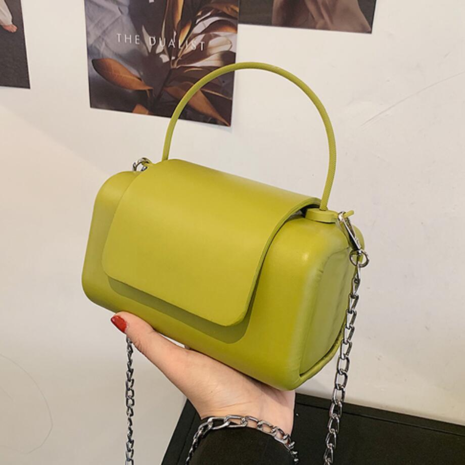 Vvsha Solid color Square Small Tote bag 2022 Summer New High-quality PU Leather Women's Designer Handbag Chain Shoulder Messenger Bag