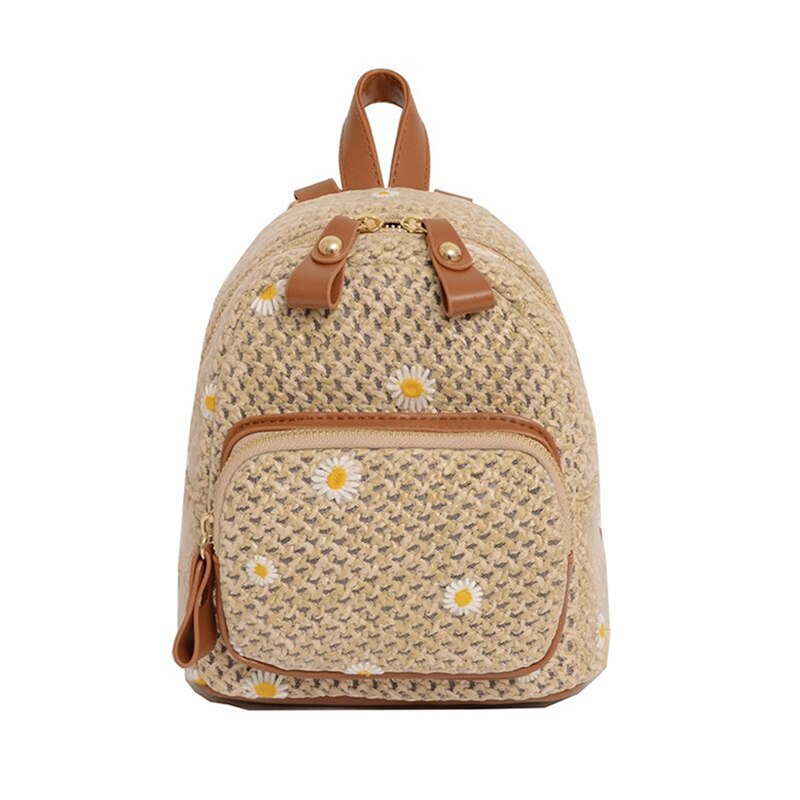Christmas Gift kawaii fashion mini backpacks for girls Woven design ladies bag 2021 summer small backpacks Women's bag