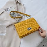 Fashion Women Pu Leather Chain Shoulder Bag High Quality Ladies Crossbody Bags for Women Designer Female Handbags Messenger Bag
