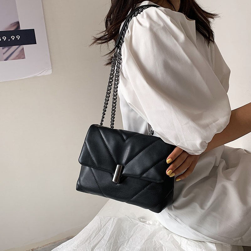 Luxury Women Small Pu Leather Shoulder Bag High Quality Ladies Chain Crossbody Bags for Women Fashion Designer Female Handbags