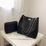 Elegant Female Casual Big Tote bag 2021 Fashion New Quality PU Leather Women's Designer Handbag Chain Shoulder Messenger Bags