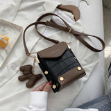 Christmas Gift с доставкой Contrasting design Chain PU Leather Crossbody Bags Women 2020 Branded Shoulder Handbags Female Travel Handbag