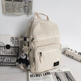 Waterproof Nylon Women Backpack Unisex Multi-pocket Laptop Backpack Large Capacity Student School Backpack for Girls Bookbags
