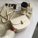 Vvsha Ladies simple casual saddle bag luxury designer handbag fashion lady bag messenger bag casual small bag shoulder bag wallet