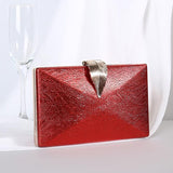 Luxy Moon Women's Wedding Clutch Bag Gold Purse Ladies Handbag Party Purse For Bridal Metal Leaf Lock Shoulder Bag  ZD1524