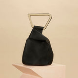 Acrylic Handle Irregular Handbag Women 2019 New Fashion Famous Brand Designers Personality Soft Bucket Tote Bag Female Purses