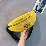 Vvsha New Waist Bag Fanny Pack Women Belt Bags Ptgirl 2022 New Trend Chest Packs Banana Bags Canvas Material Hip Hop Package Bum Bags