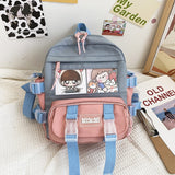 Back to College Women Cute Small Backpacks Korean Fashion  Bookbag High Quality Travel School Bags for Teenage Girls Purse Mochila Fena
