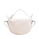 Back to College Women's solid color leather shoulder bag fashion dumpling bag luxury designer handbag trend handbag casual messenger bag