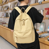 Vvsha Fashion Women Backpack Female School Bag For Teenager Girls Anti Theft Laptop Shoulder Bags Solid Color Travel Backpack