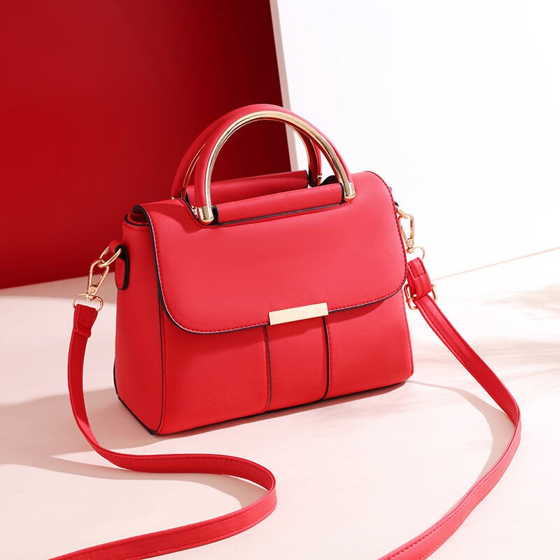Shoulder Bag Female Crossbody Bag Women Handbag Designer Purse Backpack Fashion 2021 New PU Leather Simple All-match Solid Color