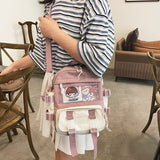 Back to College Women Cute Small Backpacks Korean Fashion  Bookbag High Quality Travel School Bags for Teenage Girls Purse Mochila Fena