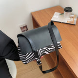Vintage Fashion Female Tote Bag 2021 New High Quality PU Leather Women Designer Handbag Color contrast Shoulder Messenger Bag