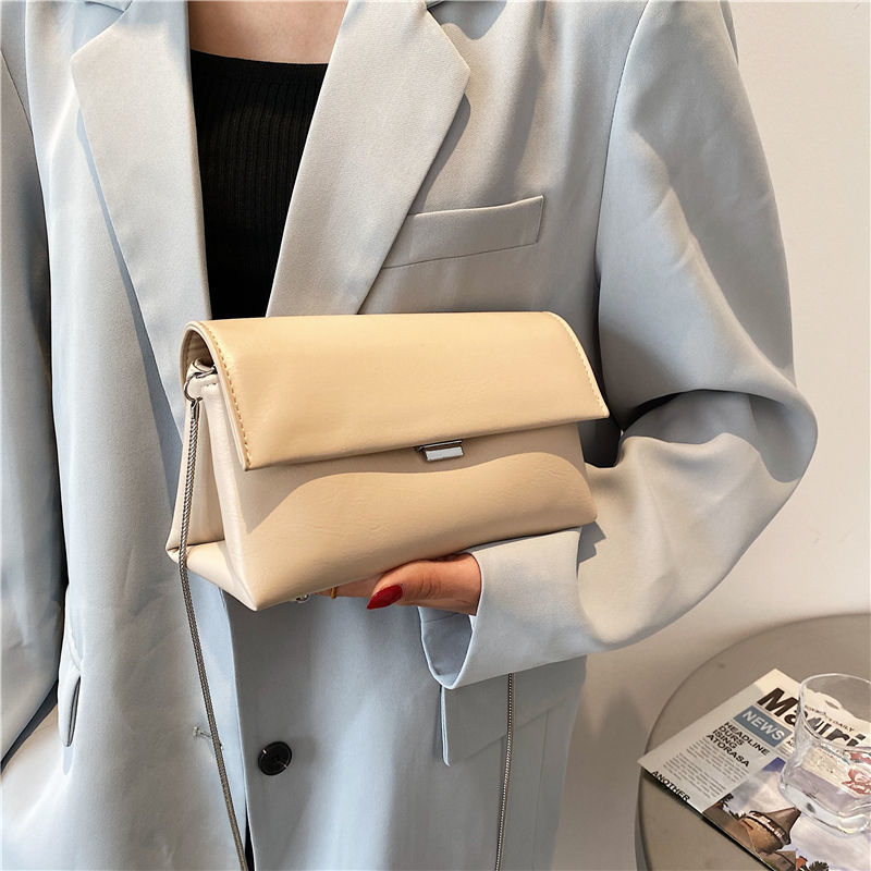 Crossbody Bag Women Shoulder Bag Female Backpack Handbag Luxury Chain Fashion 2021 New PU Leather Simple All-match Solid Color