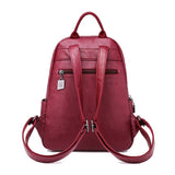 Brand Women Leather Backpacks Vintage Female Shoulder Bag Travel Backpack Ladies Bagpack Mochilas School Bags For Girl Sac a Dos