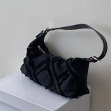 Fashion new design women handbag small canvas girl shoulder bag vintage female messenger bag casual black Canvas underarm bag