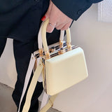 с доставкой Sweet PU Leather Women Crossbody Handbag Purses Shopper Shoulder Bag with Short Handle Chain 2021 Top-Handle