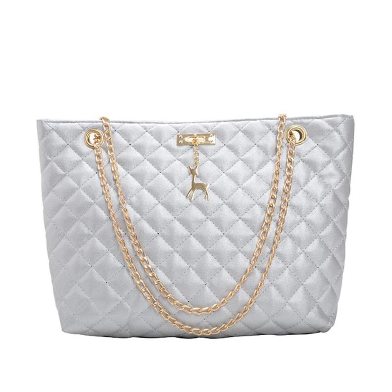 Fashion PU Leather Chain Bag Handbag Women Large Top-handle Bags Shoulder Totes Sac A Dos Bolsas Feminina Mujer Sac A Main 2021