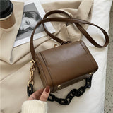 Christmas Gift Mini Black Box Design PU Leather Crossbody Bags For Women 2021 Luxury Handbags And Purses Female Trend Lux Chain Shoulder Bag