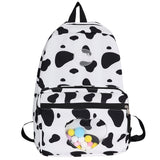 DCIMOR New Leopard Print Women Backpack Female Waterproof Polyester Cotton Composite Travel Bag Lucent Heart Schoolbag for Girls