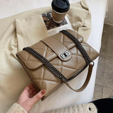Lattice Square Crossbody bag 2021 Fashion New Quality PU Leather Women's Designer Handbag High capacity Shoulder Messenger Bag
