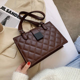 Lingge Small PU Leather Shoulder Bags for Women 2021 Winter Branded Luxury Black Handbags Trending Lux Fashion Hand Bag