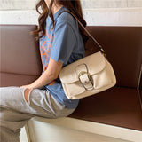 Vintage Wide straps women Shoulder Bag PU leather Crossbody messenge Bag bolsa feminina female Underarm Bag Travel handbag