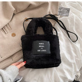 Christmas Gift Autumn/winter Plush Bag 2021 New Female Bag Ins Niche Messenger Bag Handbag Hairy Bucket Bag Shoulder Bag