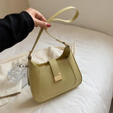 Christmas Gift Fashion Luxury Leather Crossbody Shoulder Bags for Women 2021 New Solid Color Simplicity Handbag Designer High Capacity Bag