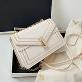 Christmas Gift Elegant Female Square Crossbody bag 2021 Fashion New High quality Leather Women's Designer Handbag Chain Shoulder Messenger Bag