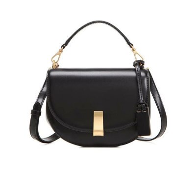 Christmas Gift [EAM] Women New Brief Small Saddle Quality PU Leather Flap Personality All-match Crossbody Shoulder Bag Fashion 2021 18A2547