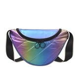 Christmas Gift 2021 Summer New Portable Ladies Chest Packs Fashion Reflective Design Croosbody Bags for Women Hip-hop Teenager Laser Chest Bag